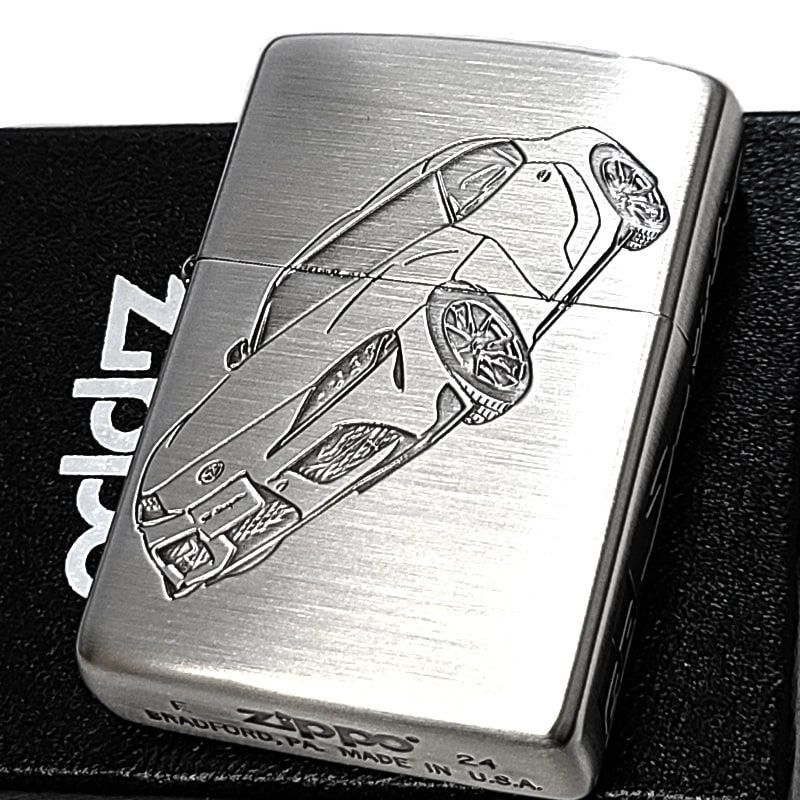 ZIPPO トヨタ 全面監修 GRスープラ 3面加工 ジッポ ライター 車 シルバー サイドロゴ TOYOTA GR SUPRA かっこいい 彫刻 おしゃれ メンズ 父の日 ギフト プレゼント