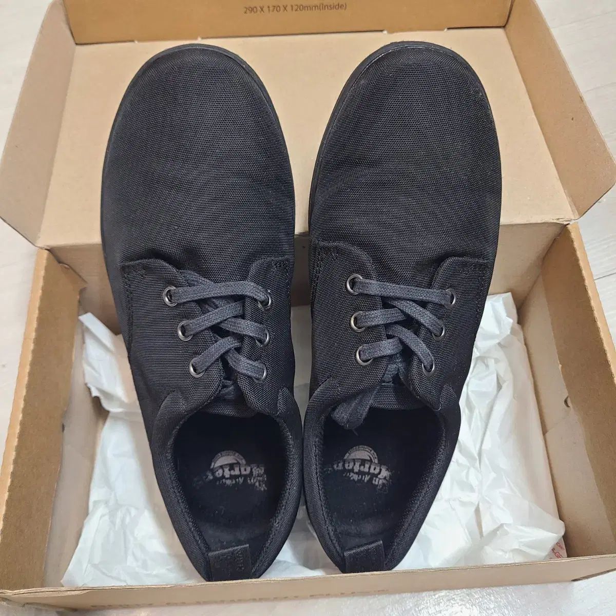 DR. MARTENS(ドクターマーチン) タイロン 3 笏 キャンバス スニーカーズ オールブラック US 7M ／ 8L UK6