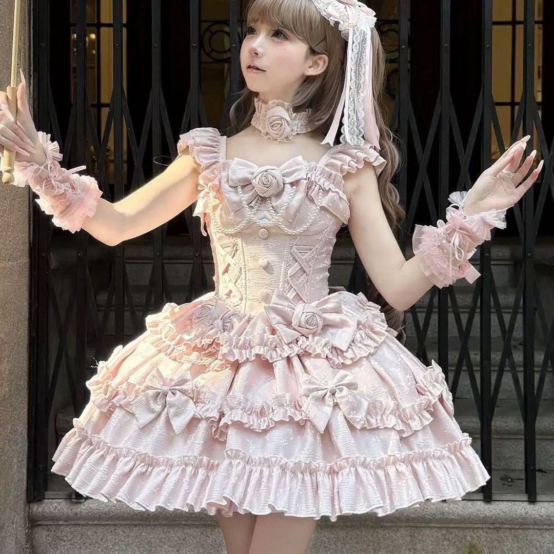 ババルヤ ロリータスカート jskドレスワンピース 優雅 お姫様 ゴスロリドレス ババルヤ ロリータスカート jskドレスワンピース 優雅 お姫様