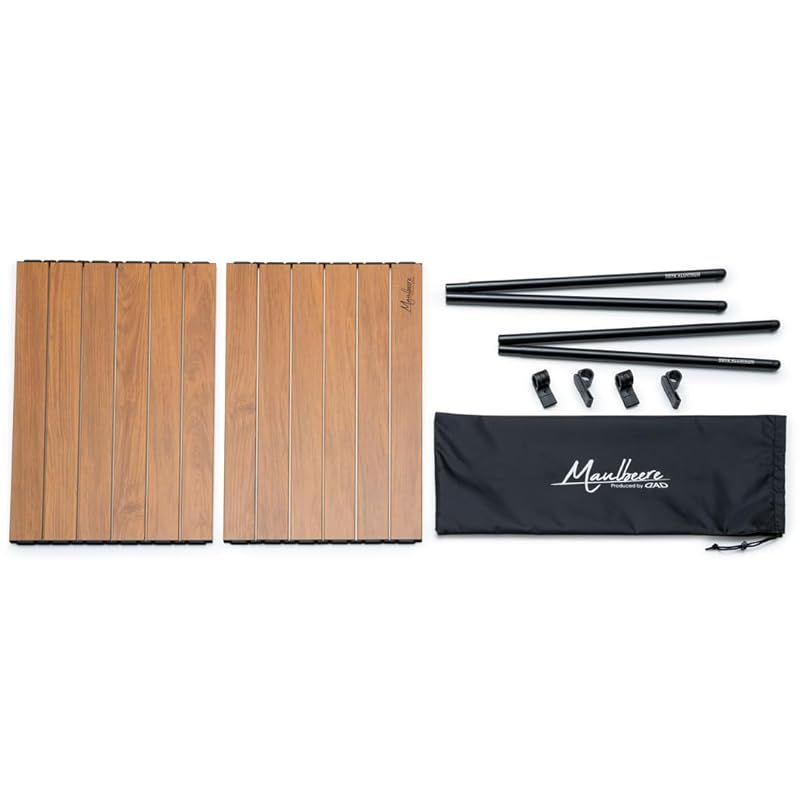 MAULBEERE マルビーレ FOLDING TABLE アウトドア キャリーワゴン用 折り畳みテーブル ウッドモデル 茶木目 OA014-01-01 アウトドアワゴン OUTDOOR CARRY WAGON TABLE