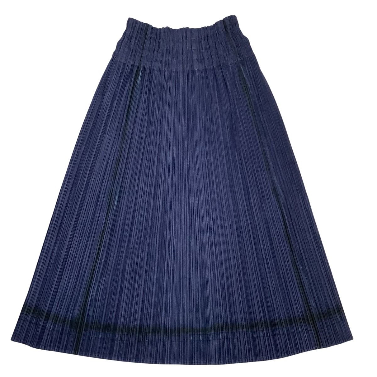 ISSEY MIYAKE イッセイミヤケ PLEATS PLEASE スカート SIZE 3 ネイビー