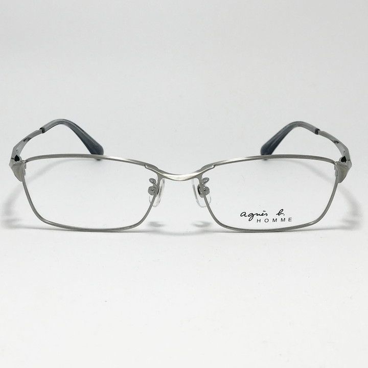 agnes b. HOMME アニエス ベー オム メンズ 眼鏡 メガネ フレーム サングラス 52-0024-1 サイズ54 ガンメタ