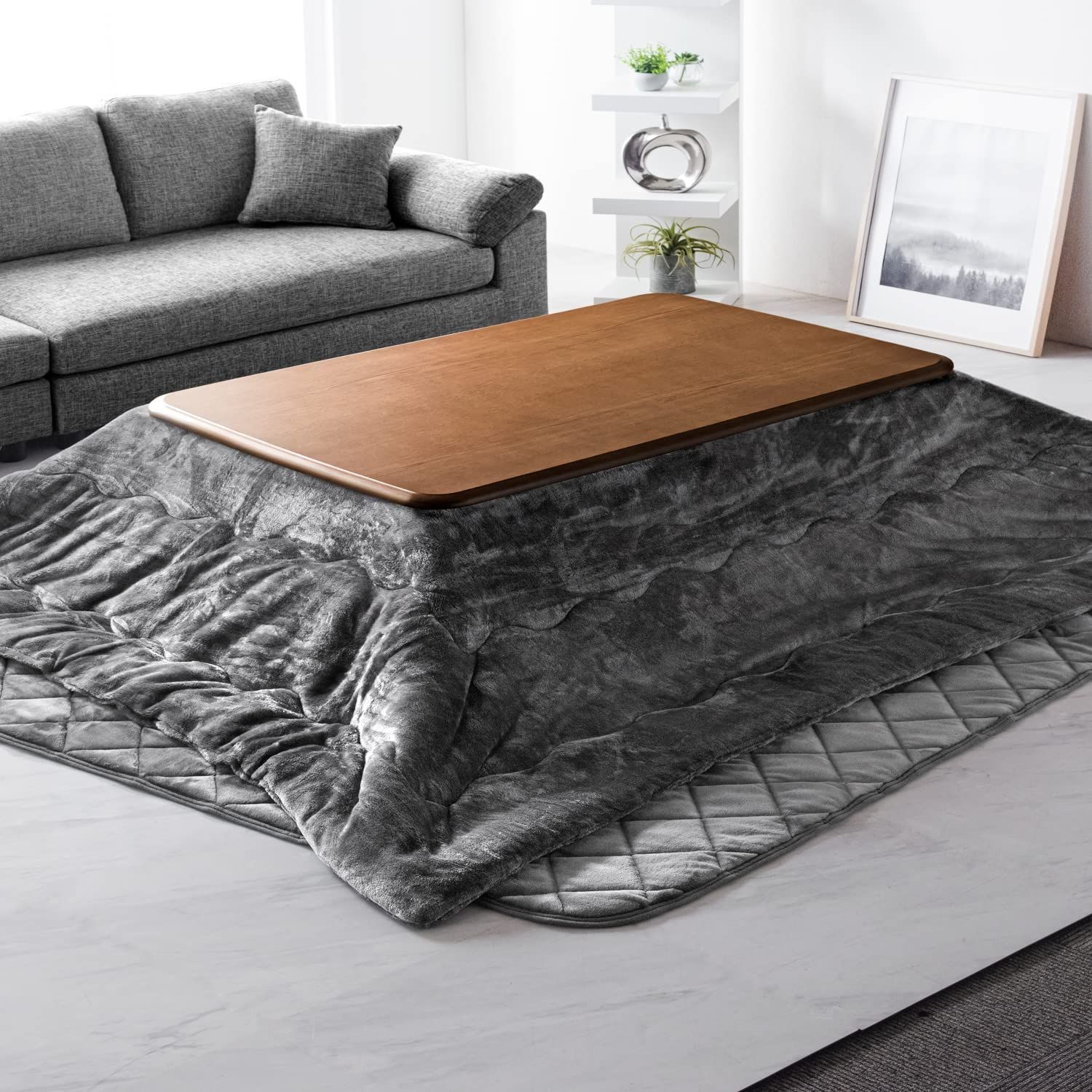 ❣️極厚❣️リバーシブル❣️こたつ掛布団 長方形 暖かいフランネル