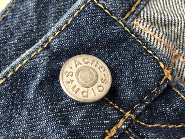 【中古】 Acne Studios アクネストゥディオズ ベルテッドワイドデニムパンツ C00007 インディゴ 30 32 111396651