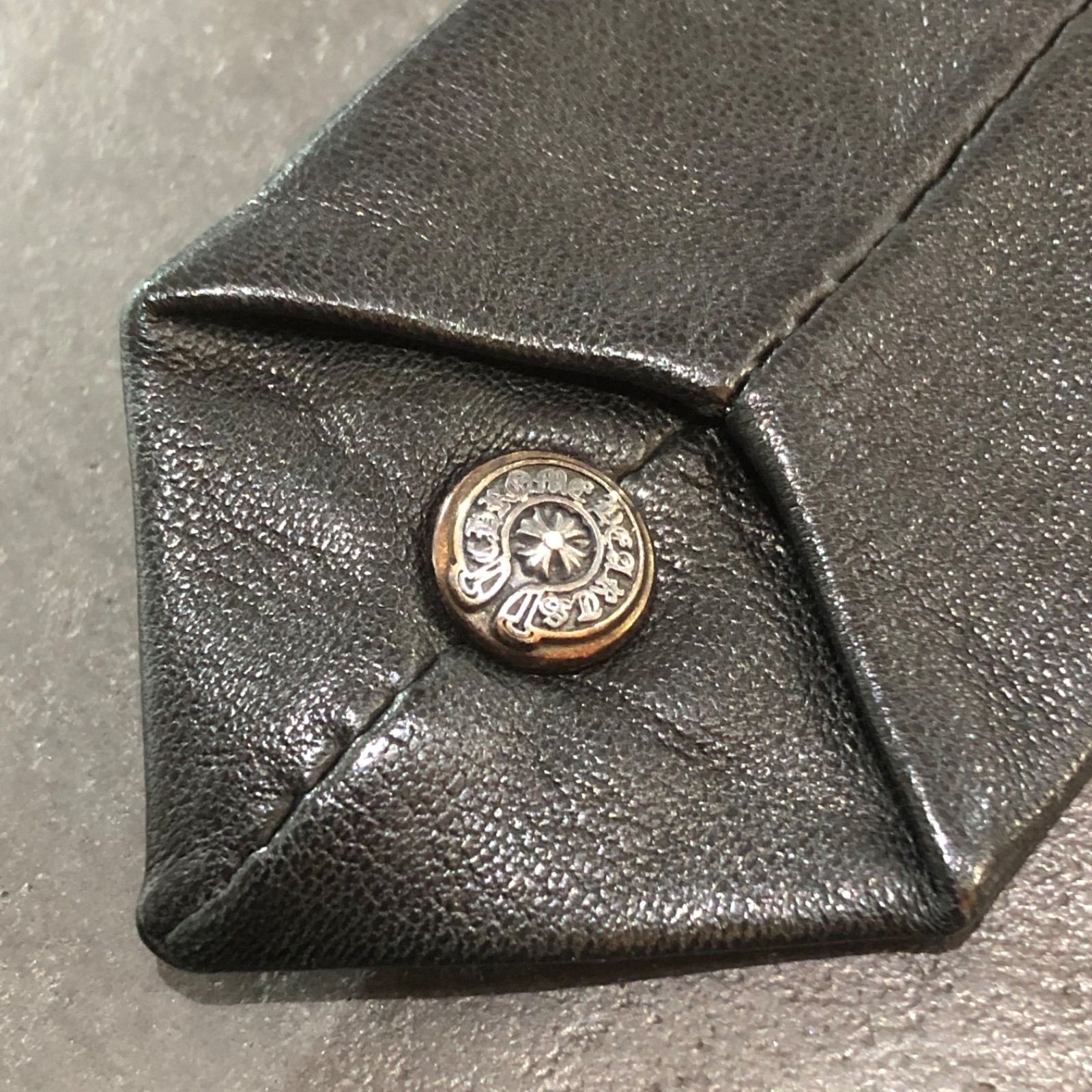 クロムハーツ ブラック　レザー ネクタイ　BSフレア 楽天市場】CHROME HEARTS SILK TIE BS FLEUR クロムハーツ ネクタイ BS