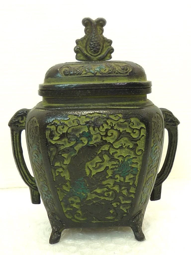 人気，お得 置物 香炉 中国美術 時代物 骨董品 細密彫刻