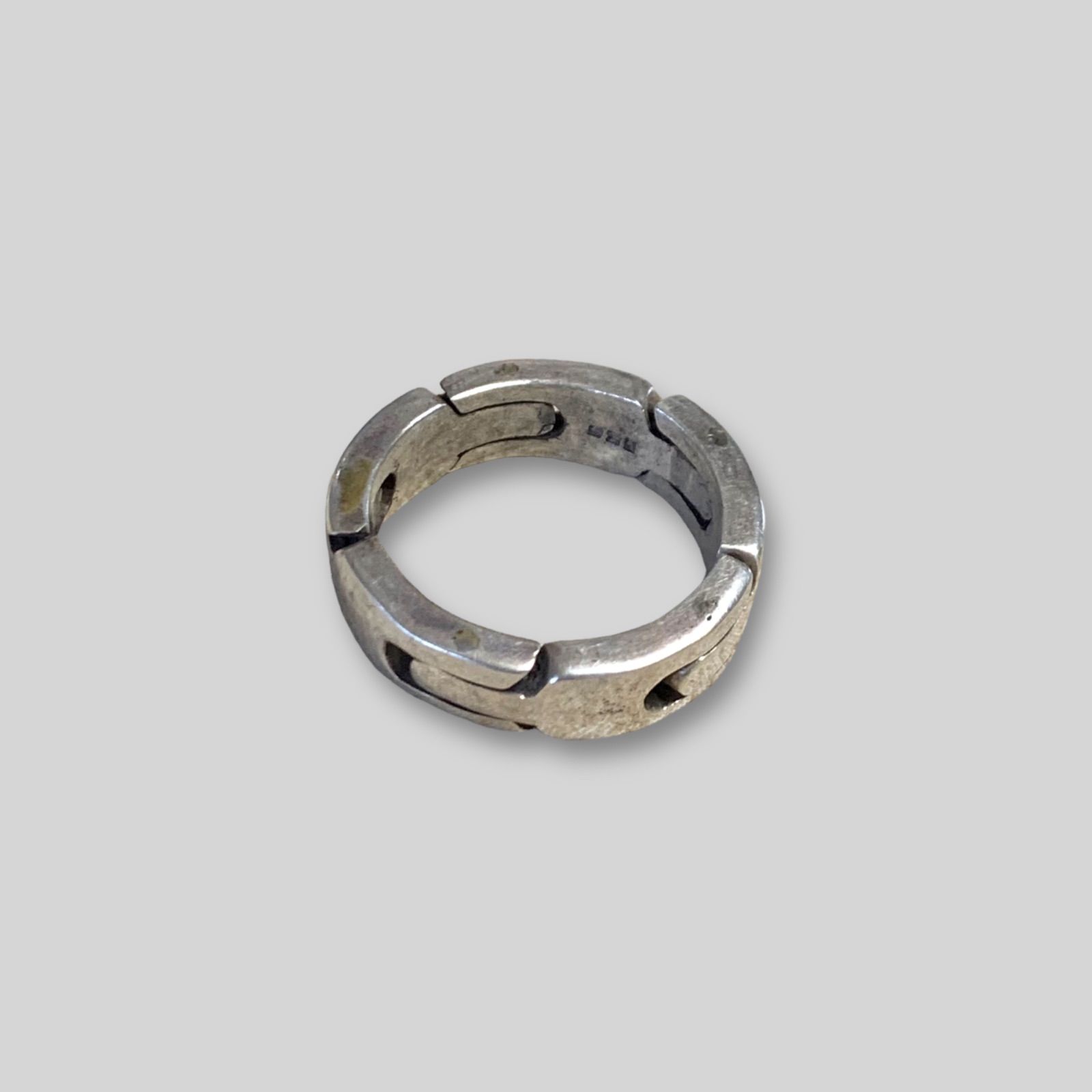 BIG HANDビッグハンドSUNサンバングルワイドK18×シルバー BIGHAND