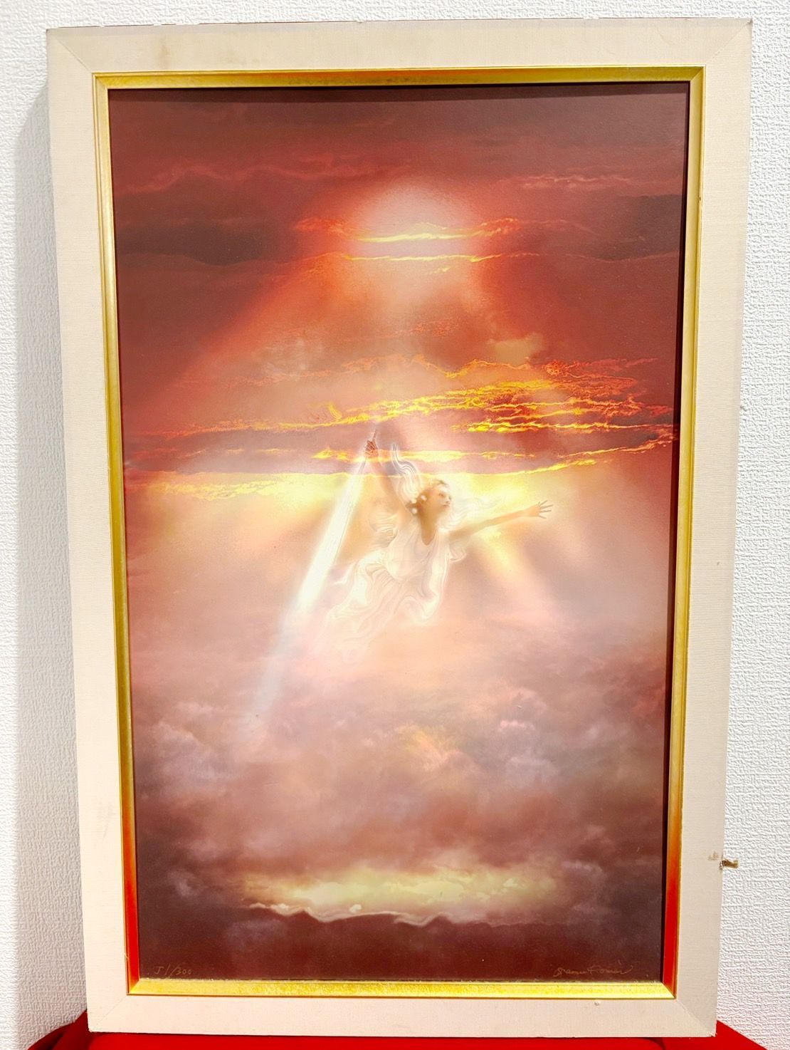 na-10899 アールグラージュ 小森修 天空 ガラス ブラックライト無し 美術品 絵画 アート作品 現代アート