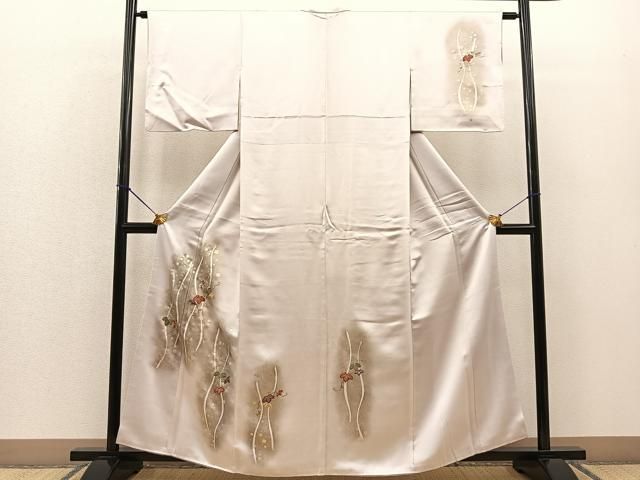 平和屋着物□訪問着 駒刺繍 葡萄蔦の葉文 暈し染め 金彩 正絹 平和屋着物□訪問着 駒刺繍 葡萄蔦の葉文 暈し染め 金彩 正絹