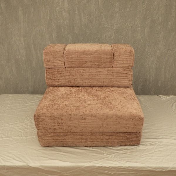 くつろぎソファ マットレス セミシングル ブラウン