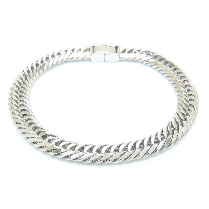 喜平ブレスレット Pt900プラチナ 8面 トリプル 18cm 31.5g/129117