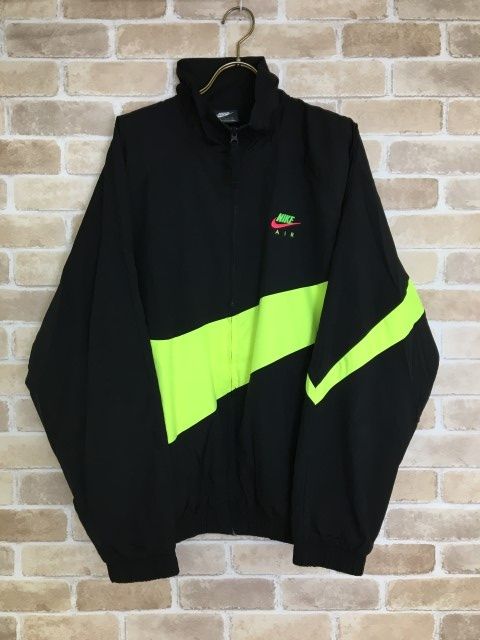 【中古】NIKE ﾅｲｷ NIKE CITY NEON HBR WOVEN JACKET ﾌﾞﾗｯｸ ﾗｲﾑ XL 33875516