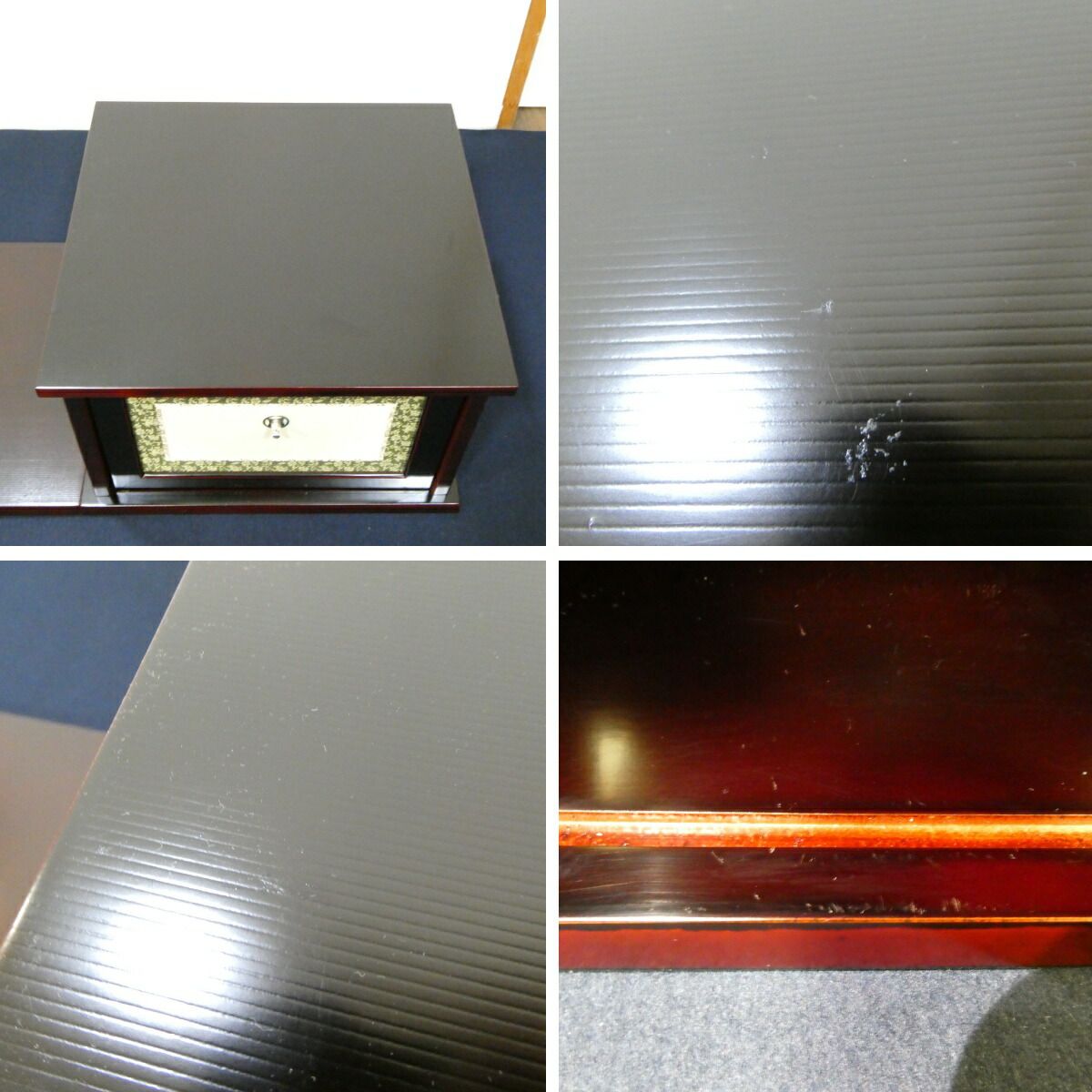 茶道具　即中斎好　溜塗　糸目　小袋棚　表千家　棚物　稽古　茶会 茶道具 即中斎好 溜塗 糸目 小袋棚 表千家 棚物 稽古 茶会