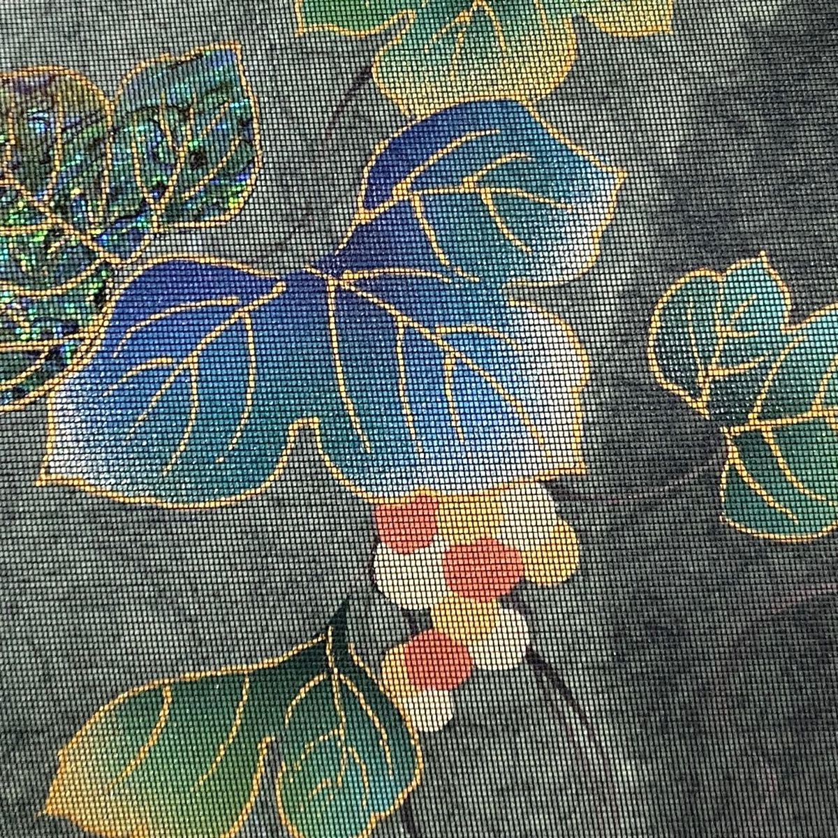 袋帯 美品 名品 葡萄 螺鈿 箔 灰緑 お太鼓柄 正絹 【中古】 - メルカリ