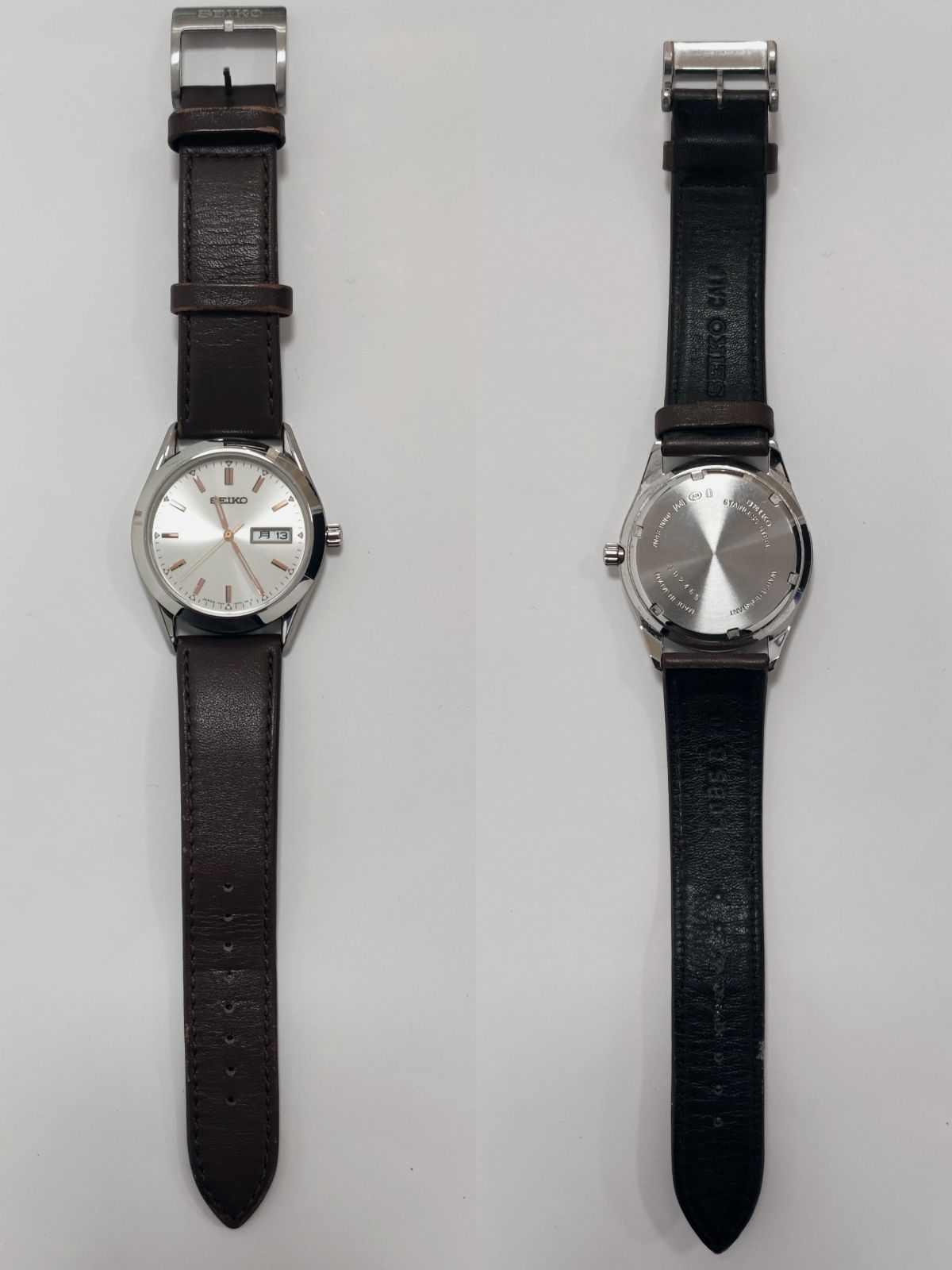 稼働品◇SEIKO セイコー 7N43-9080 クオーツ 白文字盤 コンビ Yahoo 