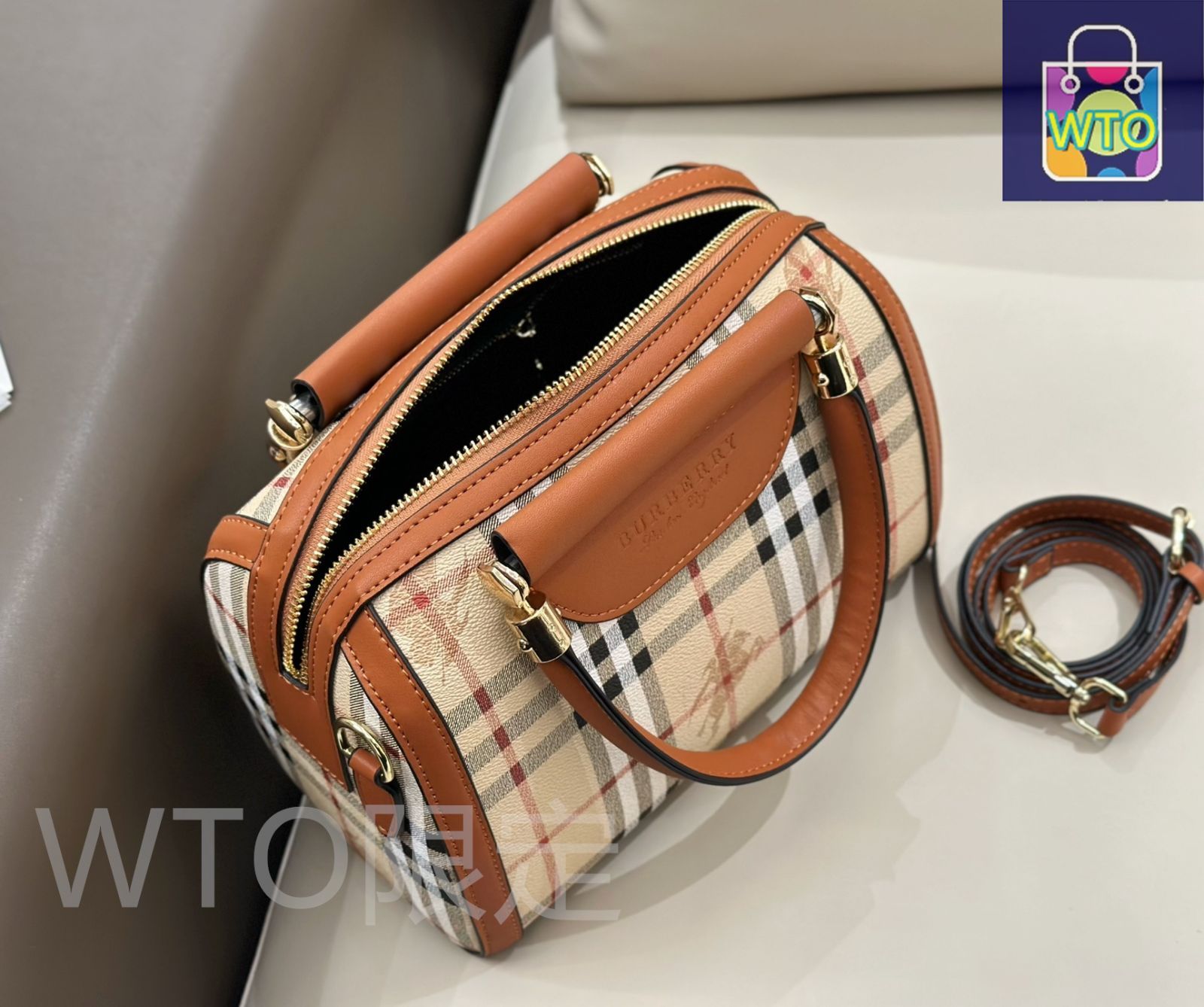 今日特価】Burberry バーバリー 組み合わせバッグ、3つの優恵