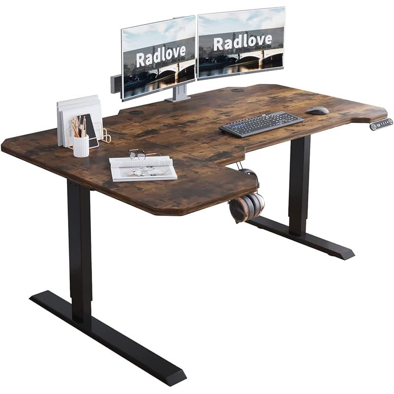 未開封／Radlove 電動昇降式デスク／ビンテージ×ブラック 未開封／Radlove 電動昇降式デスク／ビンテージ×ブラック 未開封