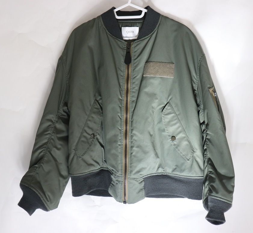 CIOTAシオタ新品メンズMA-1ジャケット サンプル75900円カーキ CIOTAシオタ新品メンズMA-1ジャケット サンプル75900円カーキ