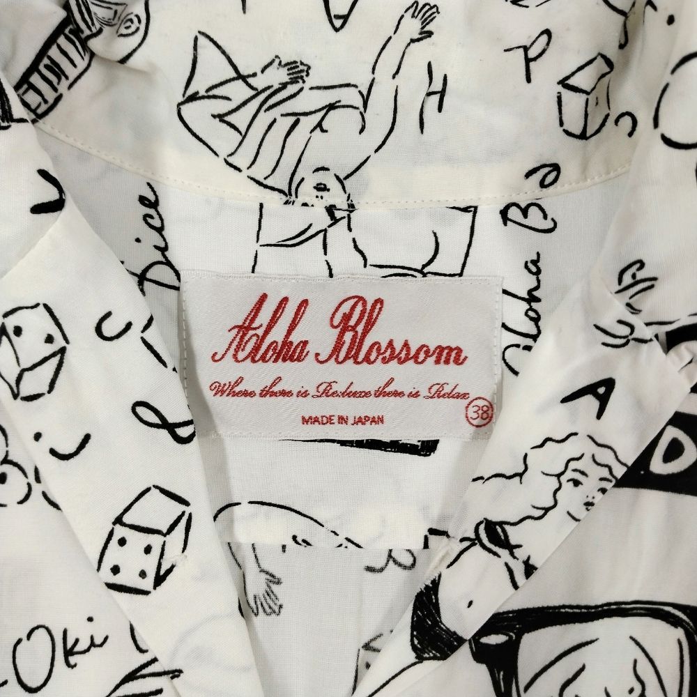 Aloha Blossom アロハブロッサム DICE FLASH 総柄 アロハシャツ