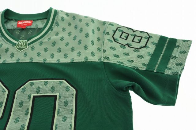 美品Supreme Monogram Football Jersey グリーンS シュプリーム SUPREME 18SS Monogram Football Jersey