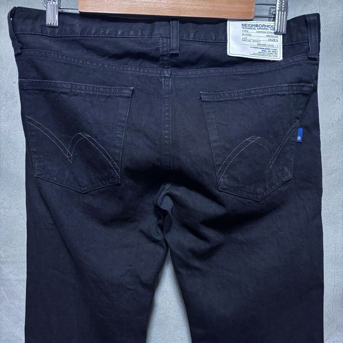 NEIGHBORHOOD 052EX SAVAGE LEVEL1 サベージデニム NEIGHBORHOOD ネイバーフッド LOT.052EX NARROW STRAIGHT SAVAGE