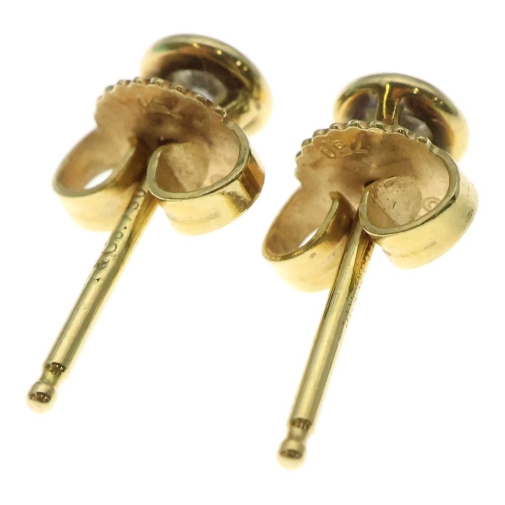 TIFFANY-Co ティファニー バイザヤード 両耳用ダイヤ付ピアス 1PD K18YG イエローゴールド レディース