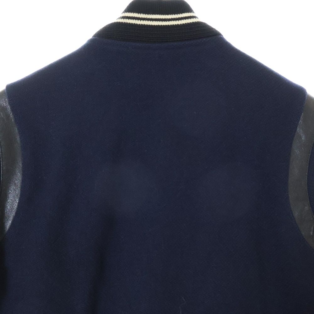 ひなさん購入　Saint Laurent teddy　スタジャン ネイビー美品 SAINT LAURENT - サンローラン スタジャンの通販 by すずあみ's