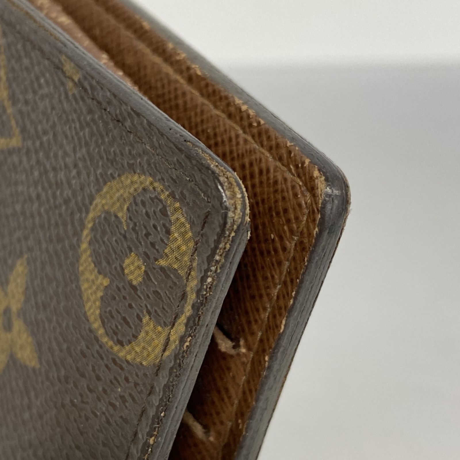 ルイヴィトン 長財布 モノグラム ポルトフォイユ ブラザ 茶