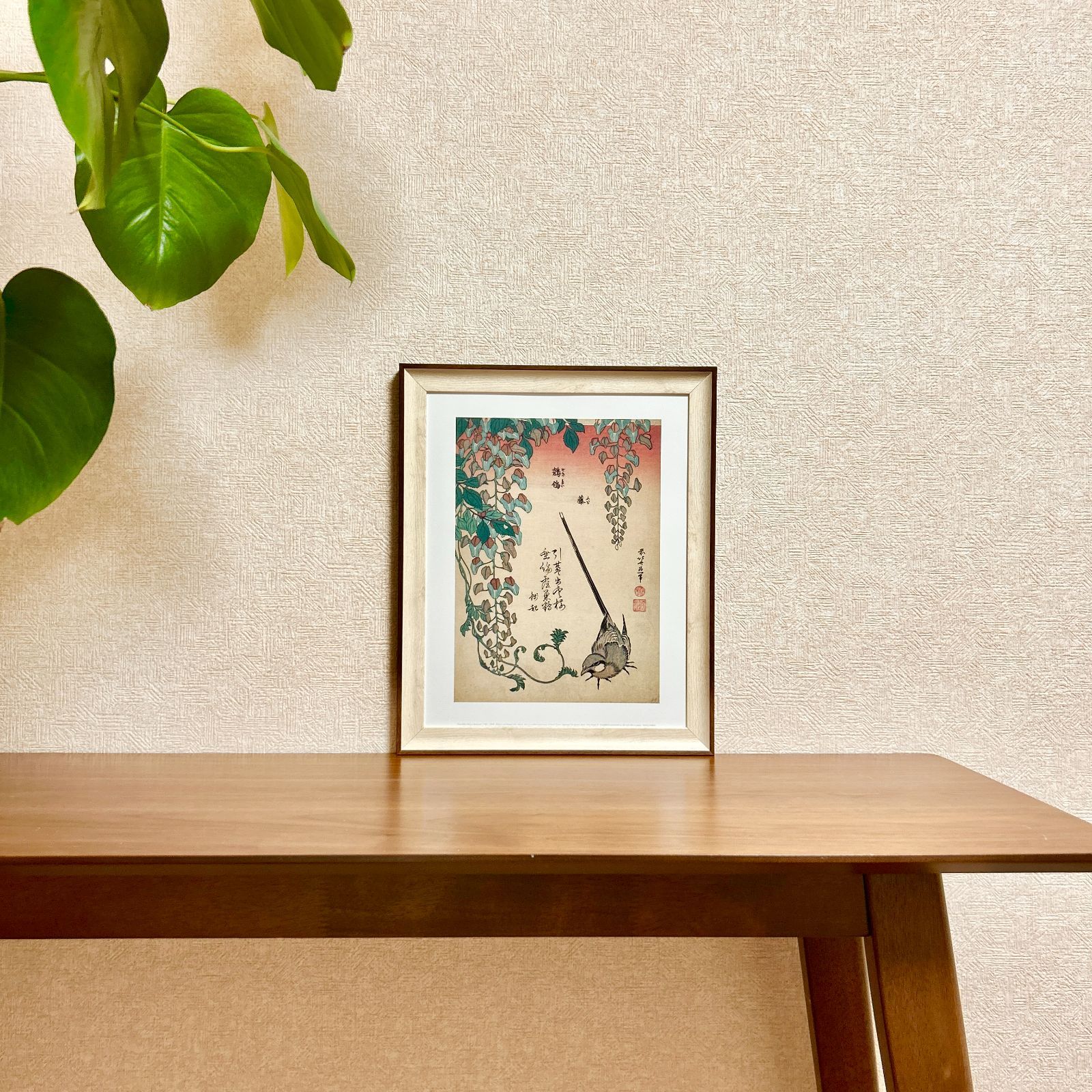 アート　ポスター　額縁付き 新品☆額縁付アートポスター☆日本画☆侘び寂び☆雅☆風景画