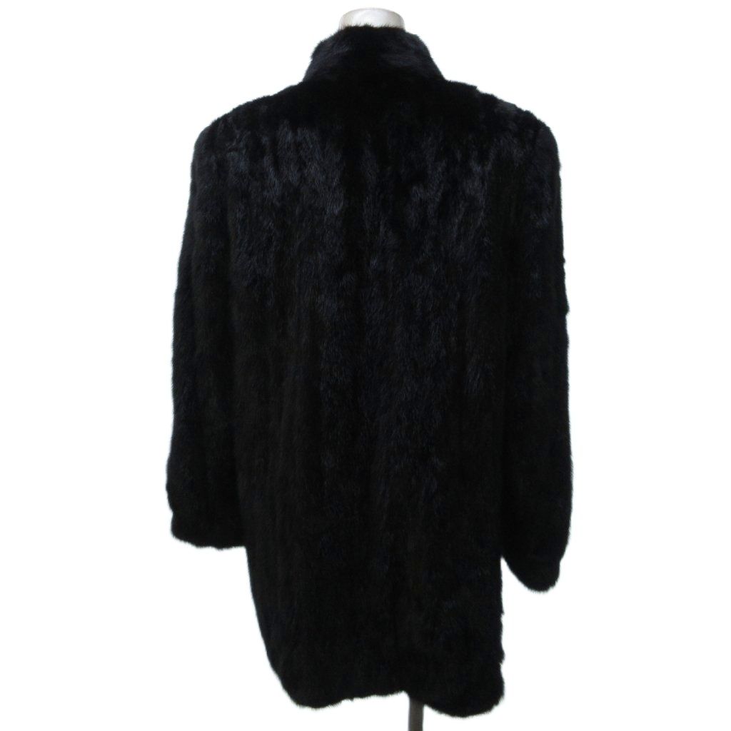BLACKGLAMA ブラックラグマ/ロングコート／ミンク/Aライン ブラック