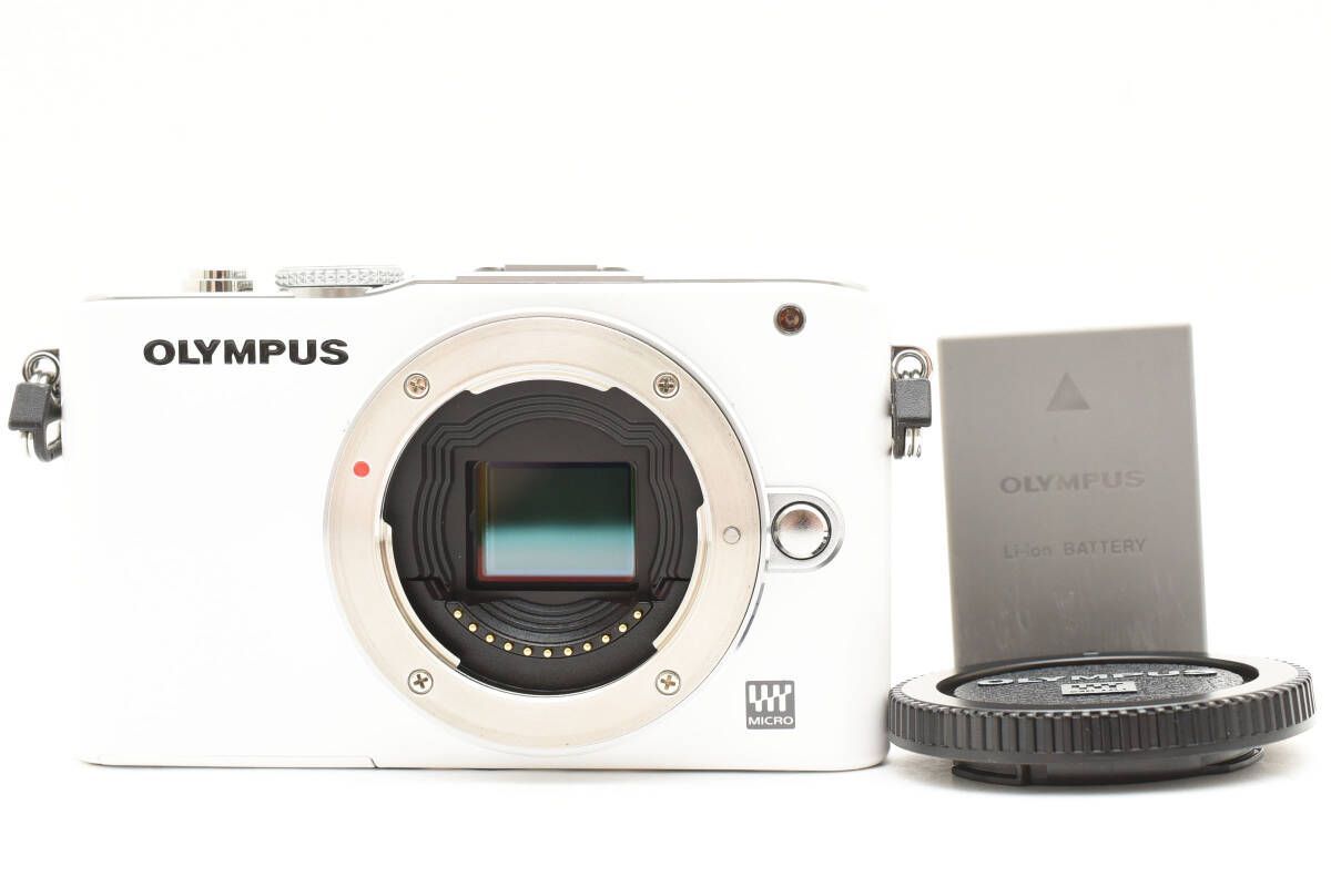 ★良品★ オリンパス OLYMPUS PEN Lite E-PL3 ホワイト ミラーレス一眼ボディ #749A56