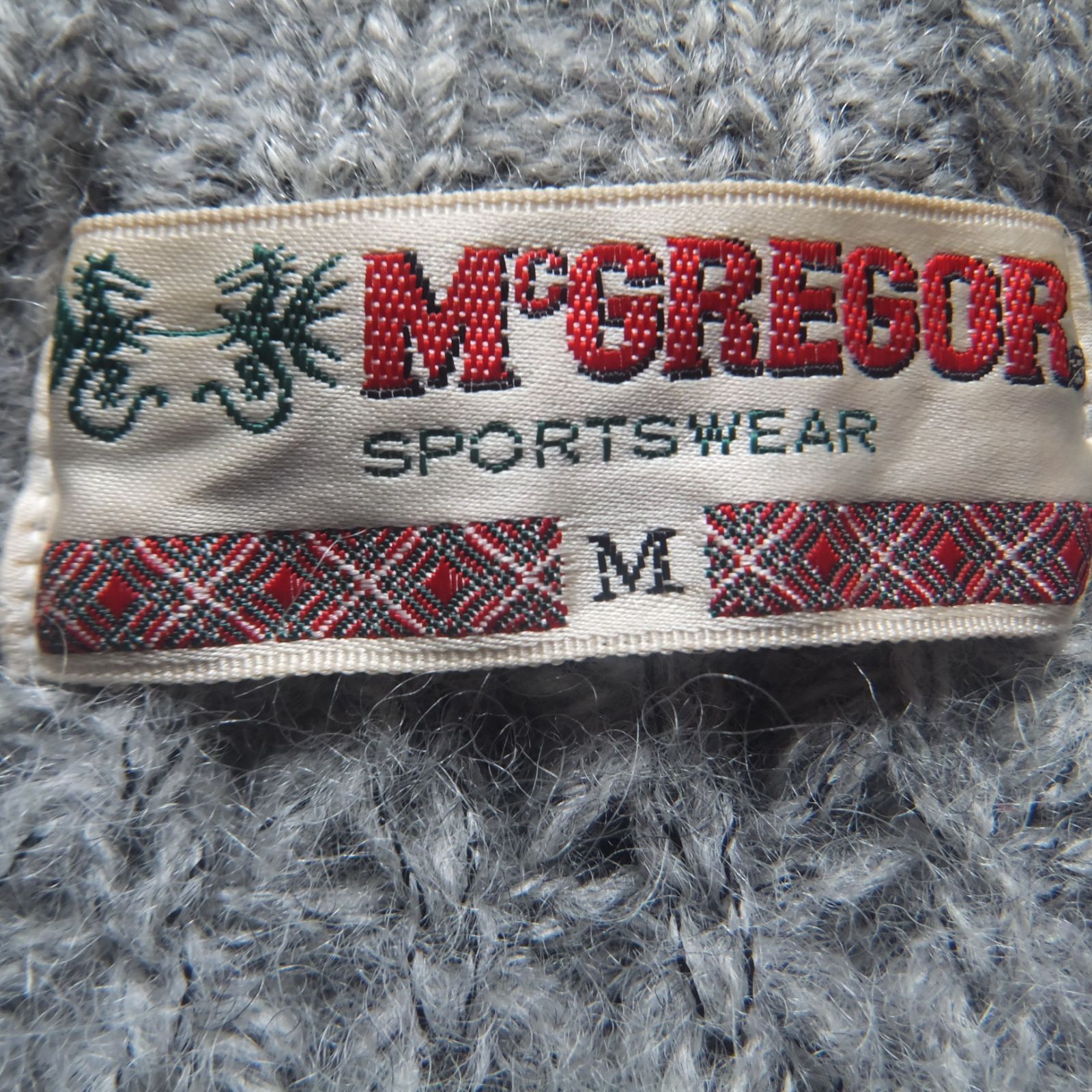 【未使用品級】80s マクレガー ポップコーン ウールニット セーター L 80s90s マクレガー ポップコーン ウールニット セーター M