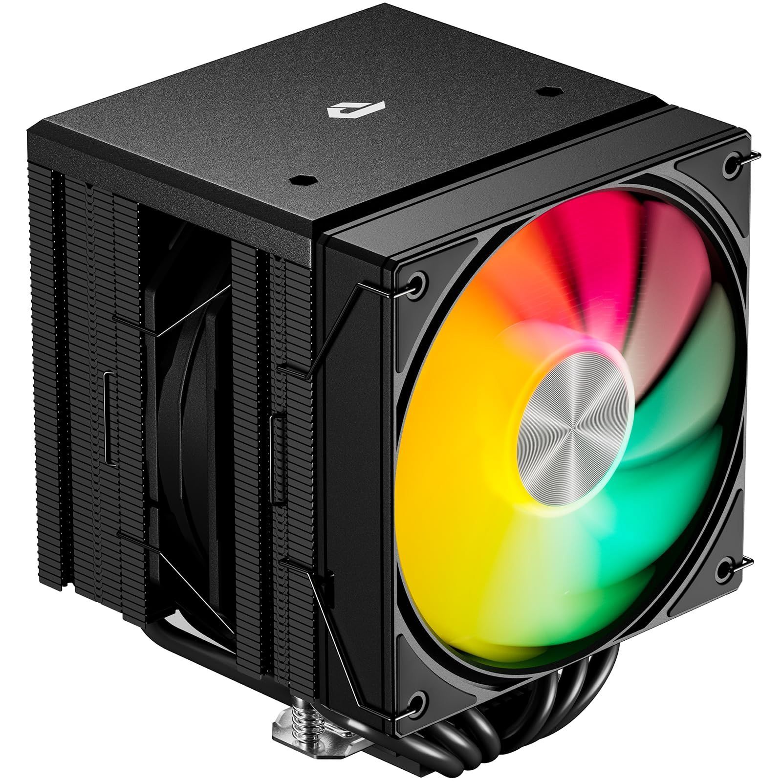 ARGB Novonest CPUクーラー 高性能デュアルファン 6本の銅製ヒートパイプ付き TDP 265W 2つ 120mm PWM 静音ファン搭載 ARGB CPUファン 空冷CPUクーラー Intel/AMD両対応 冷却ファン cpu cooler エ