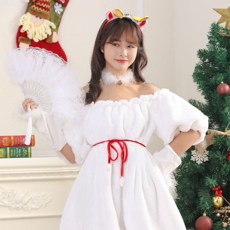 クリスマス サンタ コスプレ ホワイトサンタ 雪だるま 可愛い コスプレセット 楽天市場】Ryuyu クリスマス サンタ コスプレ ホワイトサンタ