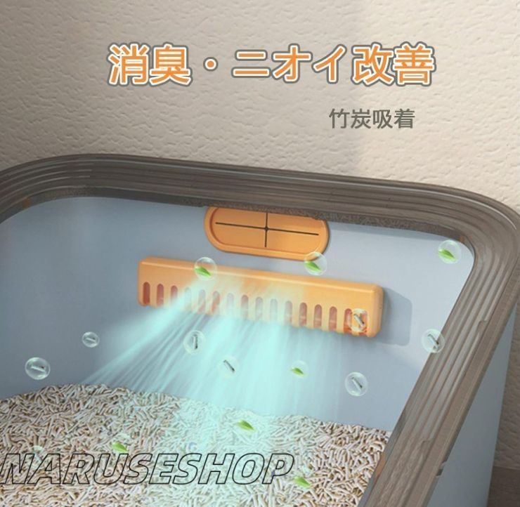 猫トイレ特大オープン大型ネコトイレおしゃれ犬猫用トイレ本体物理脱臭抗菌ニオイ改善掃除しやすい砂飛び散り防止株式会社錦尿漏れ防止足に砂残らない半密 猫トイレ 特大 オープン 大型 ネコトイレ おしゃれ 犬 猫用トイレ本体