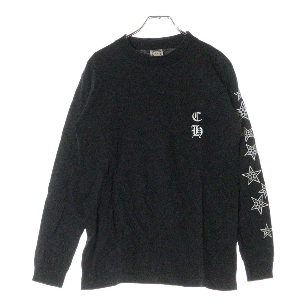 Chorme hearts ブラック 長袖カットソー バックプリント CHROME HEARTS (クロムハーツ) OLD CH T-SHRT オールド バック
