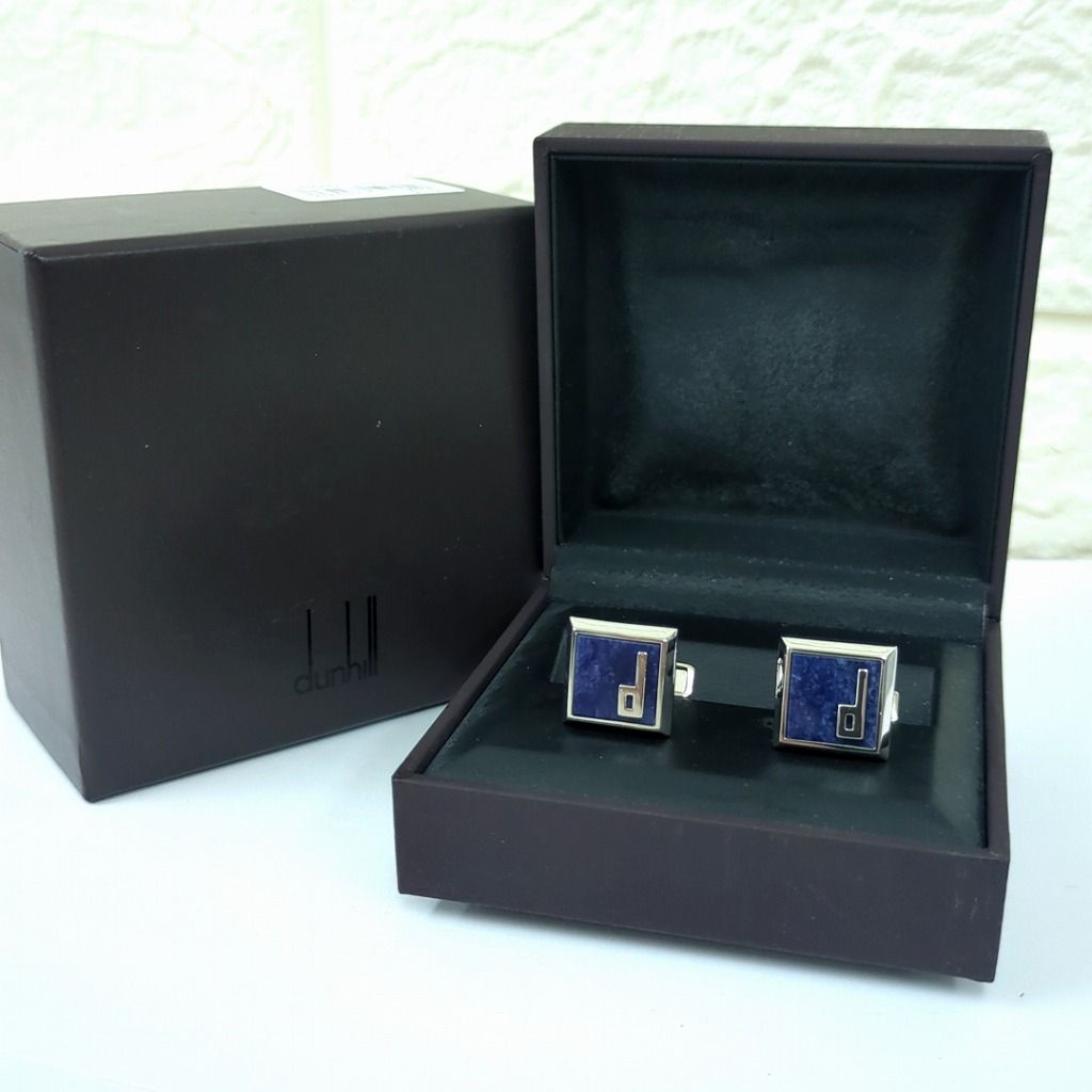 ダンヒル dunhill カフリンクス ネイビー カフス dロゴ dunhill
