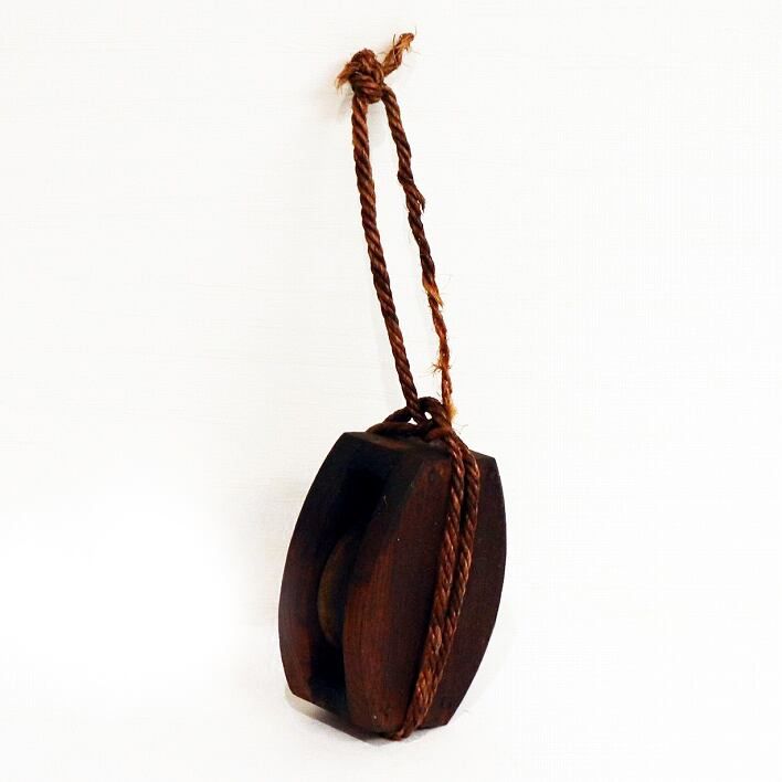 時代物・古民具・滑車・レトロ・アンティーク・No.200412-10・梱包