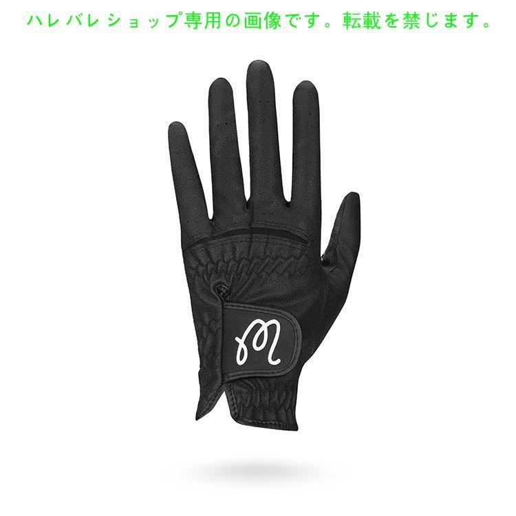 Malbon ゴルフ グローブ Men's Glove ゴルフ グローブ 左手用 オシャレ スポーツ グローブ 黒