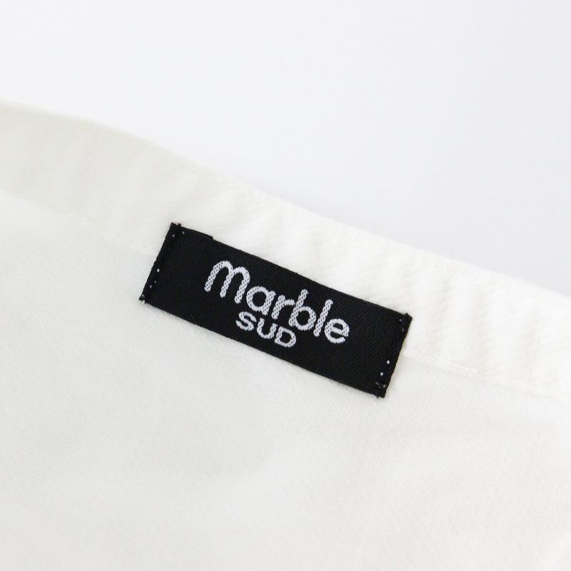 美品 2023SS マーブルシュッド marble SUD EMB 鳥の巣ストリングシャツ