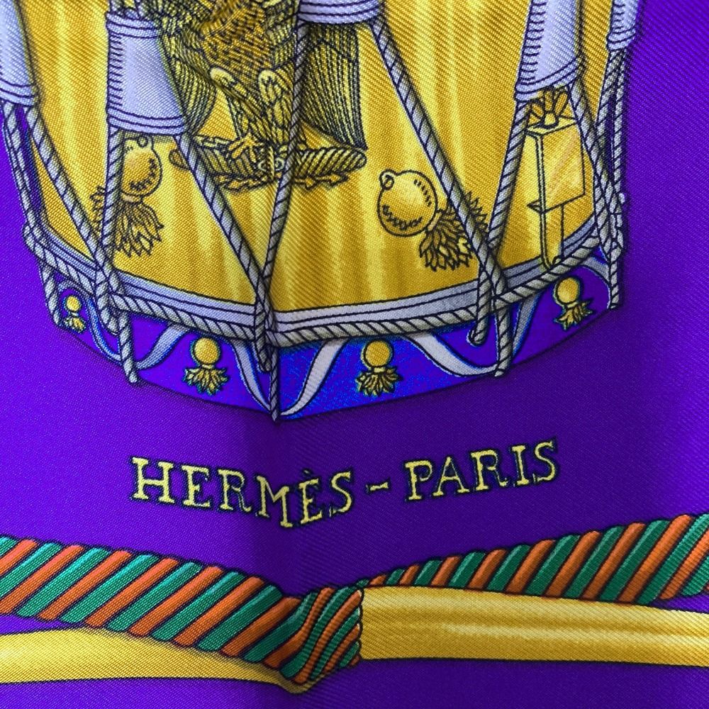 【美品】Hermes カレ Les Tambours タンブールの太鼓 美品 HERMES エルメス カレ90 LES TAMBOURS タンブールの太鼓