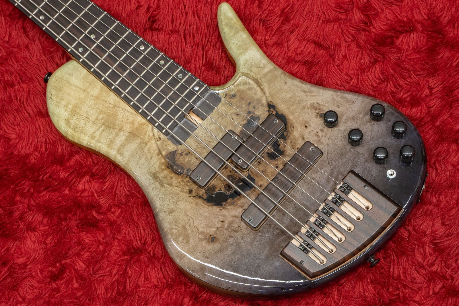 パーツ交換あり】E-HR7-FX/BM (Black Burst) 7弦 パーツ交換あり】E