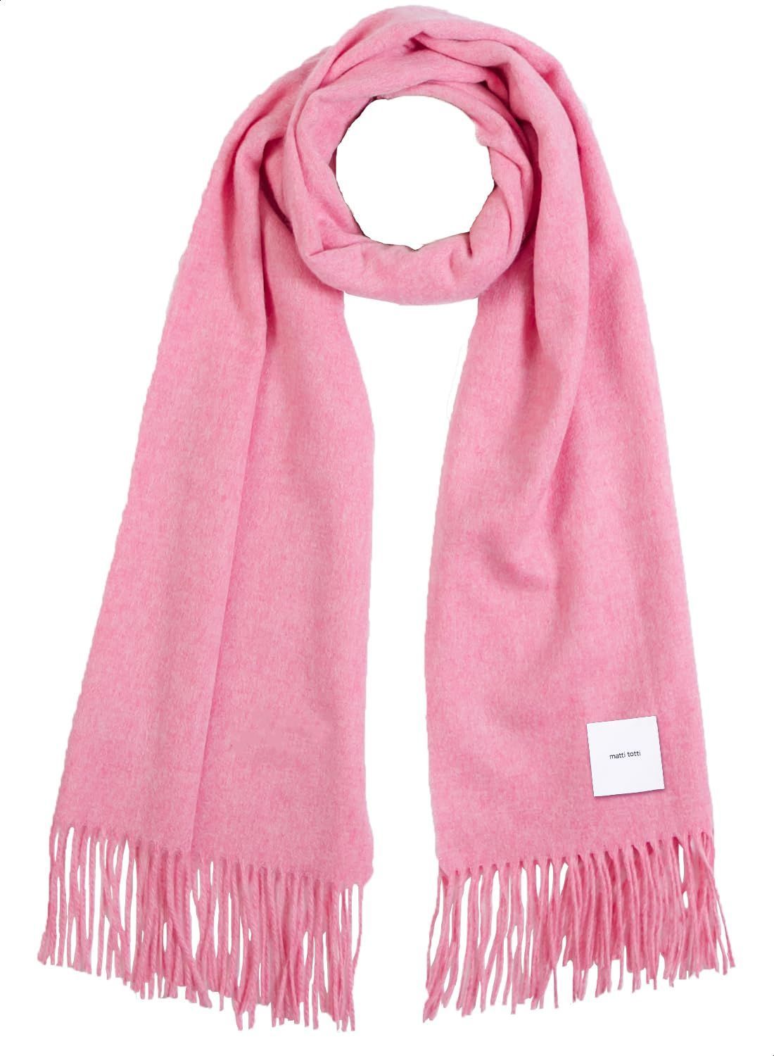 F_ 13. ペールピンク matti totti 13.ペールピンク カシミヤ ストール カシミア 100 大判 厚手 レディース 無地 100 女性 ロング リバーシブル カシミヤストール カシミアストール ギフト プレゼント A0016B-16