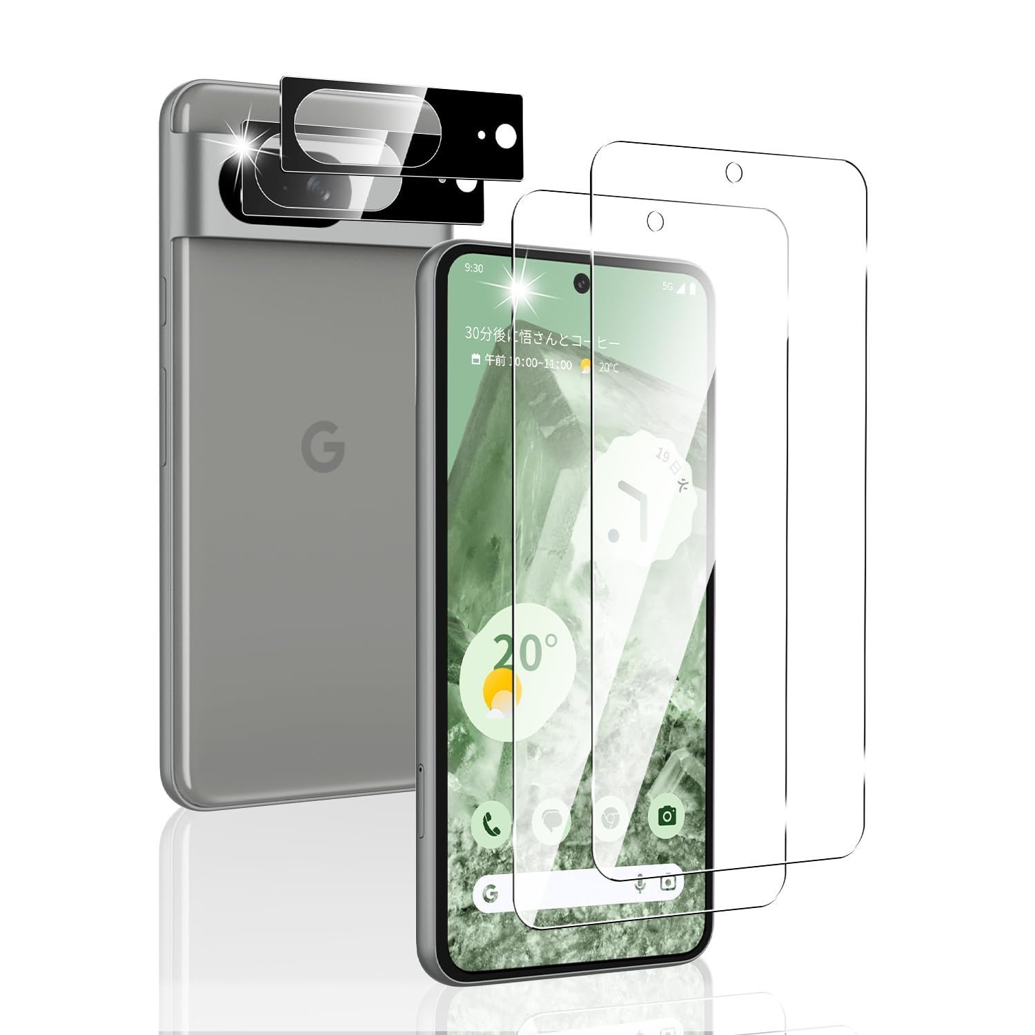 ohyes Google Pixel8 ガラスフィルム 2枚 + Google Pixel8 カメラ