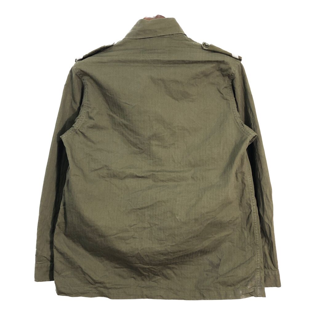 希少 60s オランダ軍 HBT ミリタリー フィールド ジャケット ユーロ古着 レア 60s オランダ軍 HBT フィールドシャツジャケット