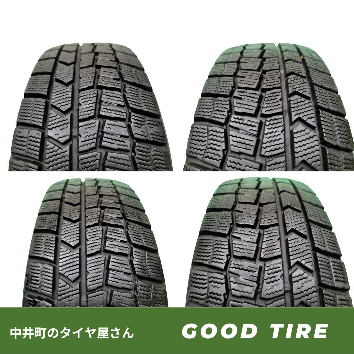 製 185 60R15 ダンロップ WINTER MAXX WM02 4本 製 8分山 タイヤ アクア フィット シエンタ 6932