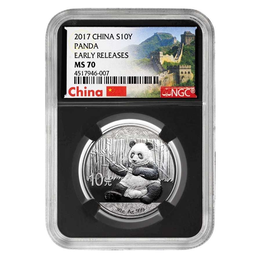 【2016 MS70】シルバー パンダ銀貨 中国 NGC 未使用 純銀 Yahoo!オークション - 銀貨 NGC 最高鑑定 2016年 中国 パンダ