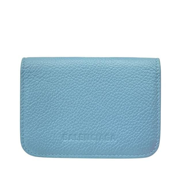 BALENCIAGA ライトブルー 三つ折り財布 バレンシアガ BALENCIAGA 三