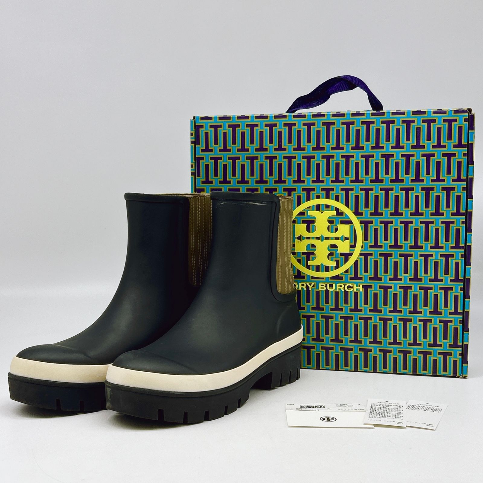 1510 【TORY BURCH】 トリーバーチ レインブーツ サイズ7 ラバー