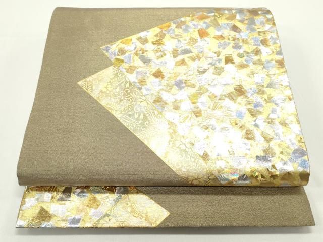 平和屋着物○金彩友禅作家 金彩の魔術師 堀省平 金煌織 太鼓柄
